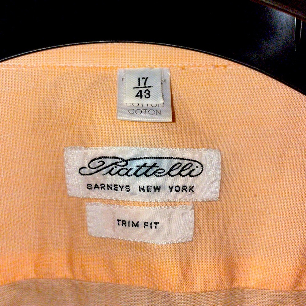 Okay Piattello size 17 peach shirt